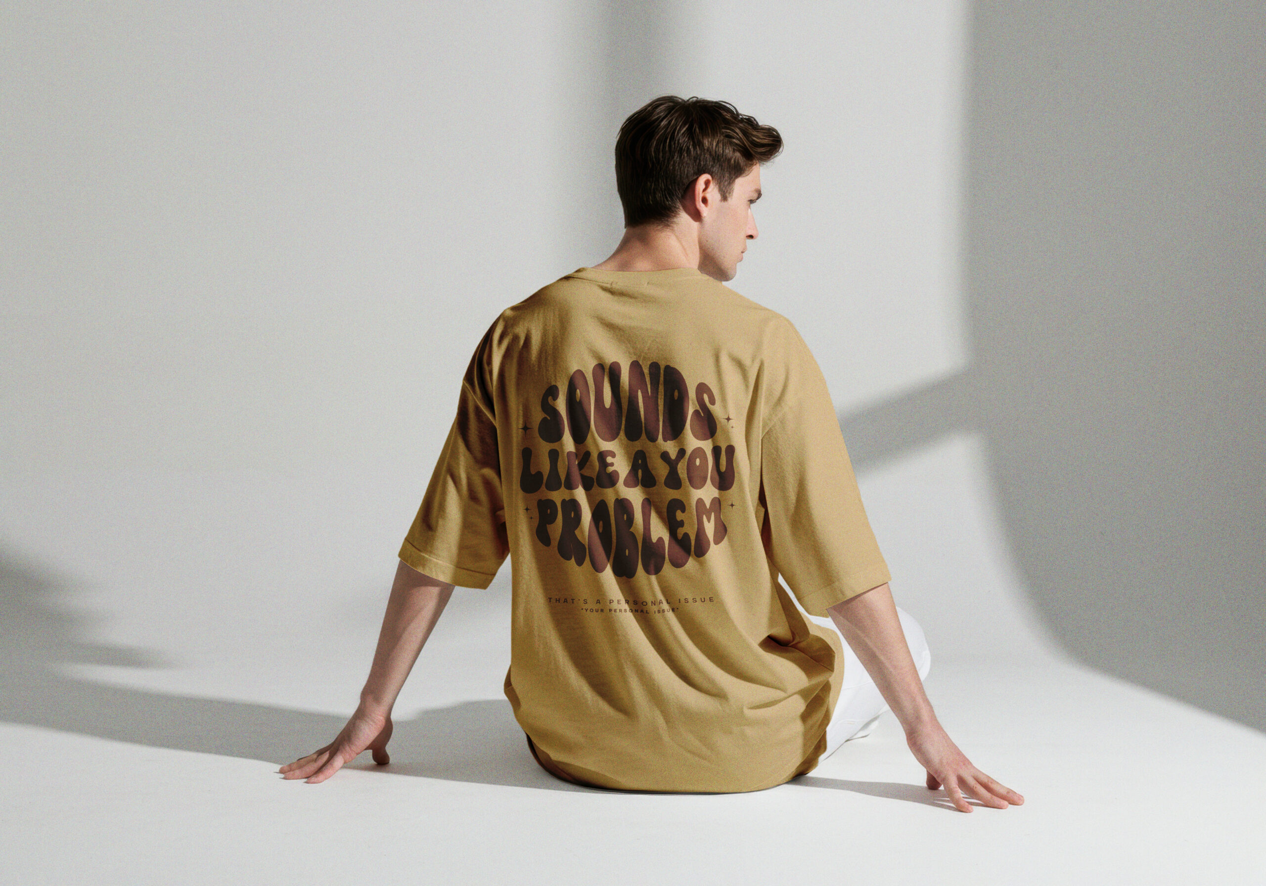 beige You Problem Tee - Light Camel - Image 1