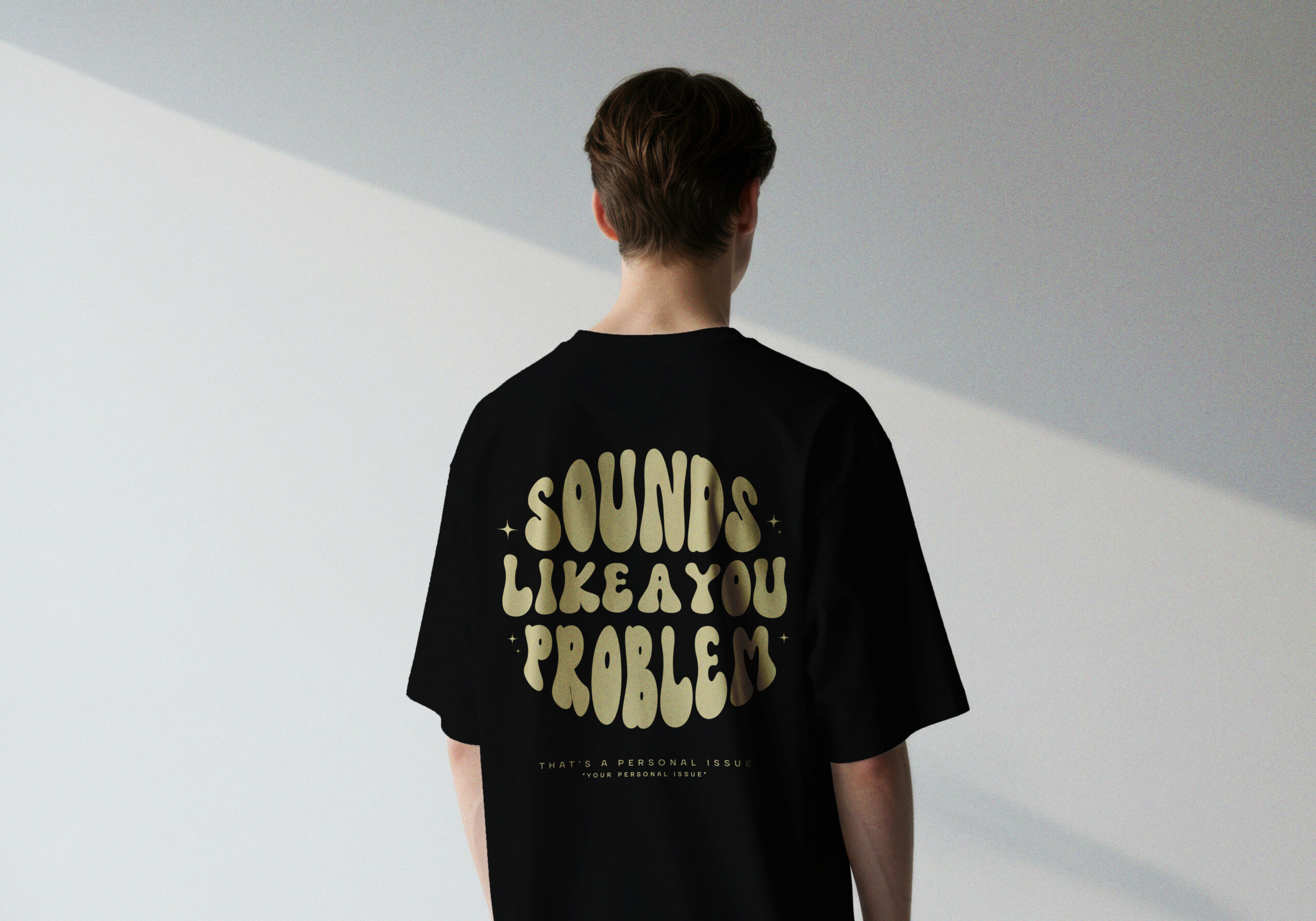 black 2 You Problem Tee - Black - Image 1