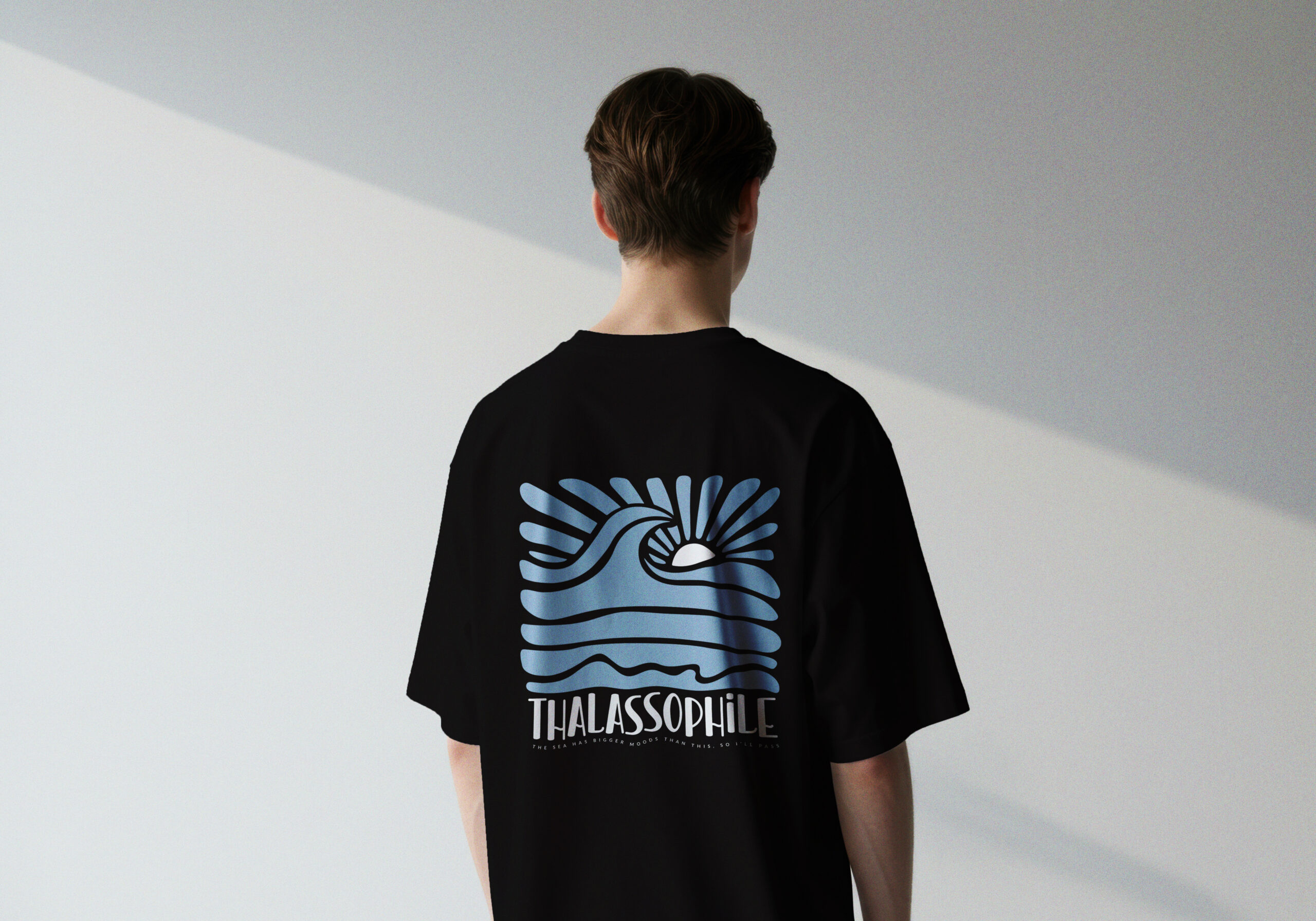 black Thalassophile Tee - Black - Image 1