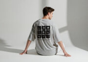 Half Moon, Half Sane Tee - Two-Tone Grey