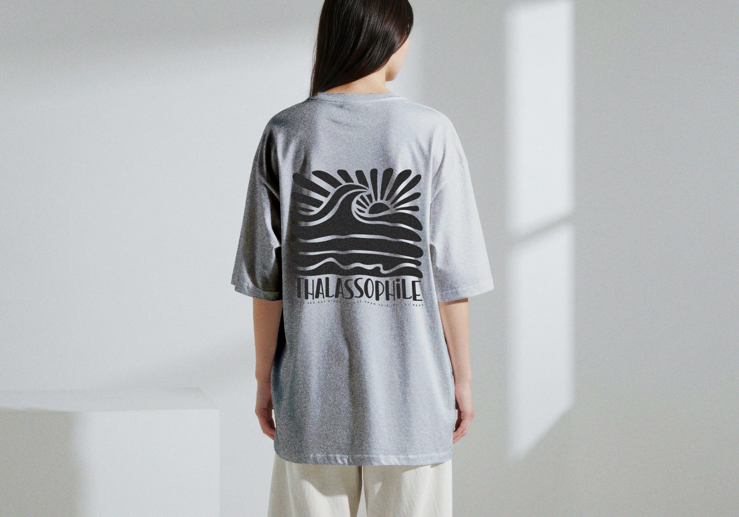 grey Thalassophile Tee - Two-Tone Grey - Image 1